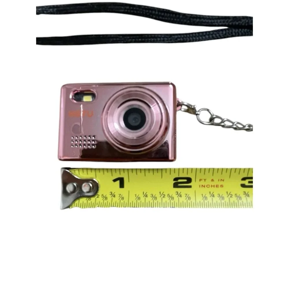 Mini Keychain Digital Camera, Y2K Pocket-Size Mini Camera, 2MP 1080P Rose Gold - Picture 5 of 6
